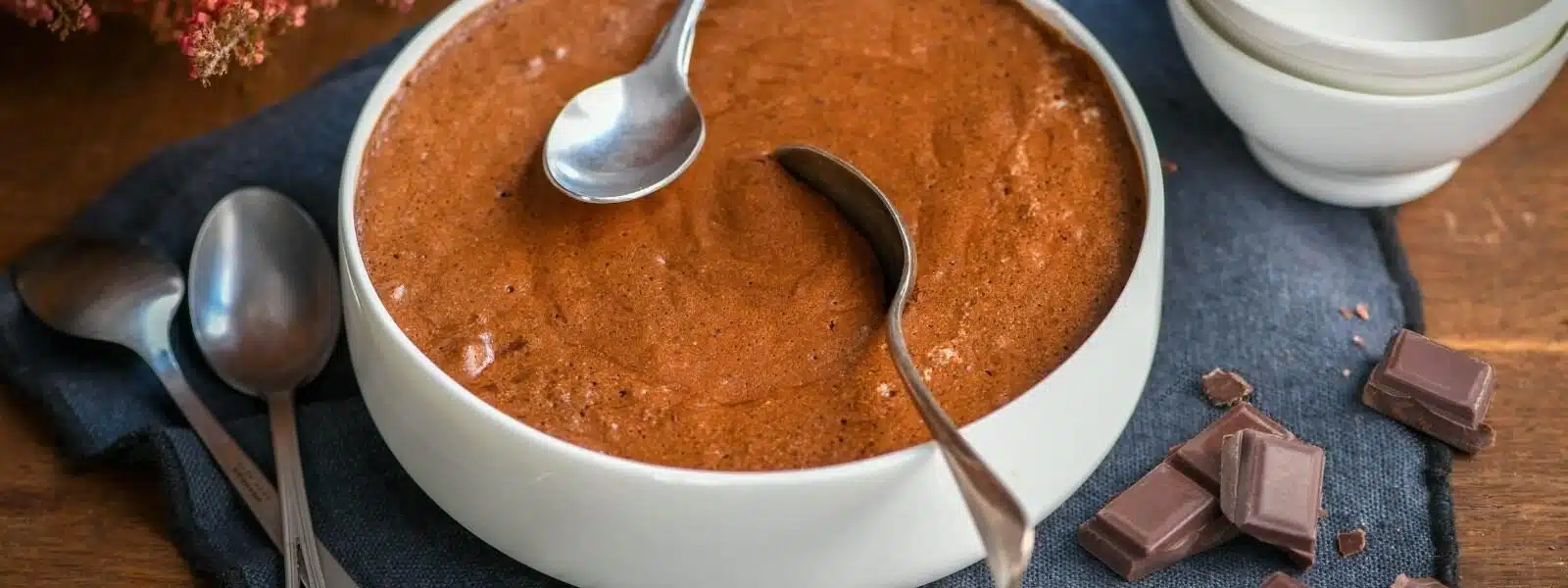Mousse au chocolat vegan à l'aquafaba - Primevere